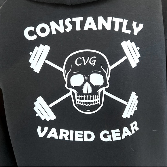Constantly Varied Gear CVG Hooded Skull & Crossbones Jacket, size small - Picture 7 of 9